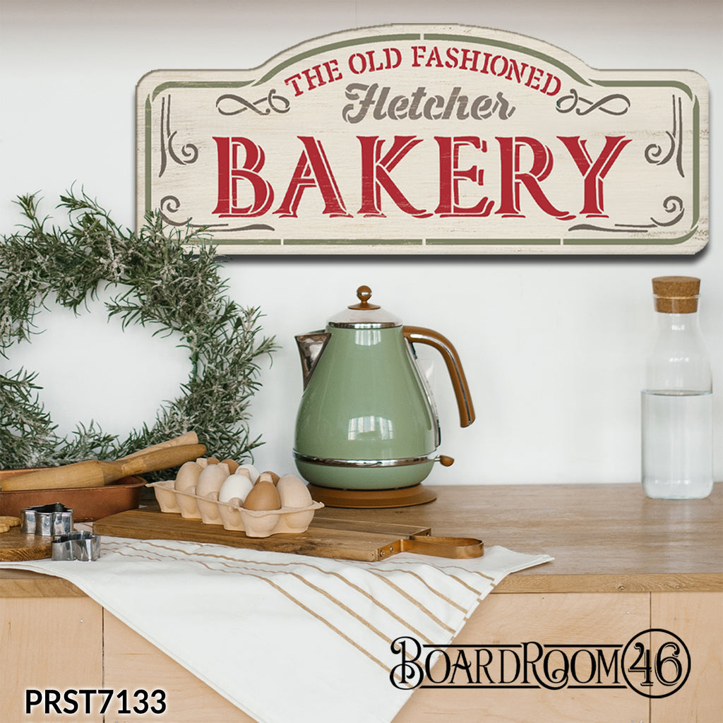 PRST7133 Old Fashioned Bakery Personalized Sign