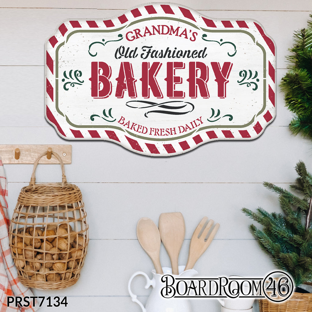 PRST7134 18x12 Personalized North Pole Bakery Sign