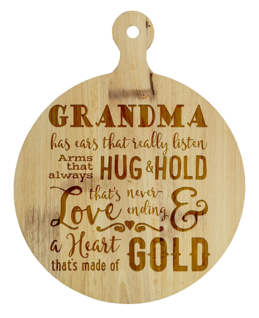 LPCB046 Personalized Cutting Board Grandma Saying