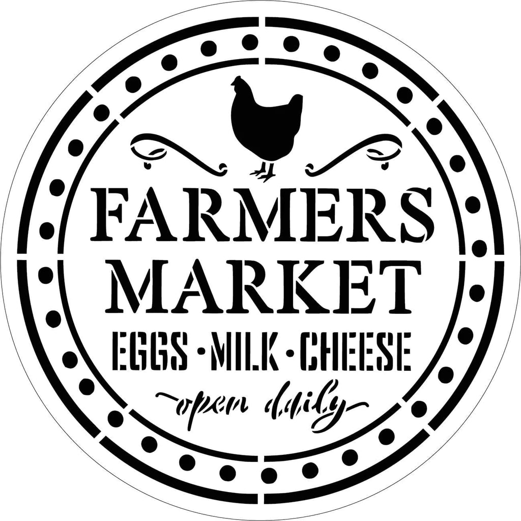 Farmers Market Eggs | Milk Cheese Open Daily | 12x12 | STCL3703_2