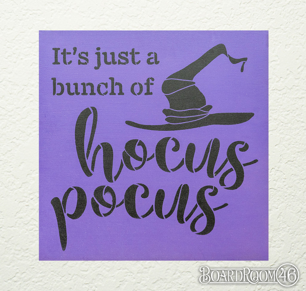 It's Just A Bunch of Hocus Pocus DIY to go Kit | 9x9 Stencil and Board