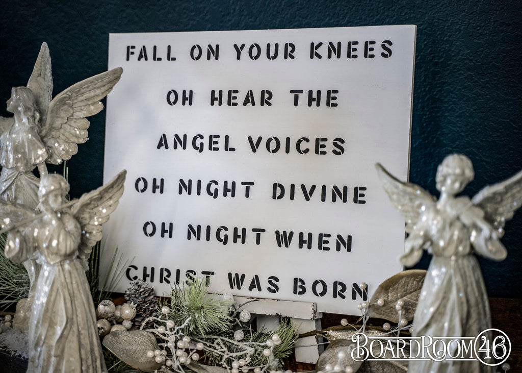BRWS5107 Oh Night Divine- When Christ Is Born 20x16