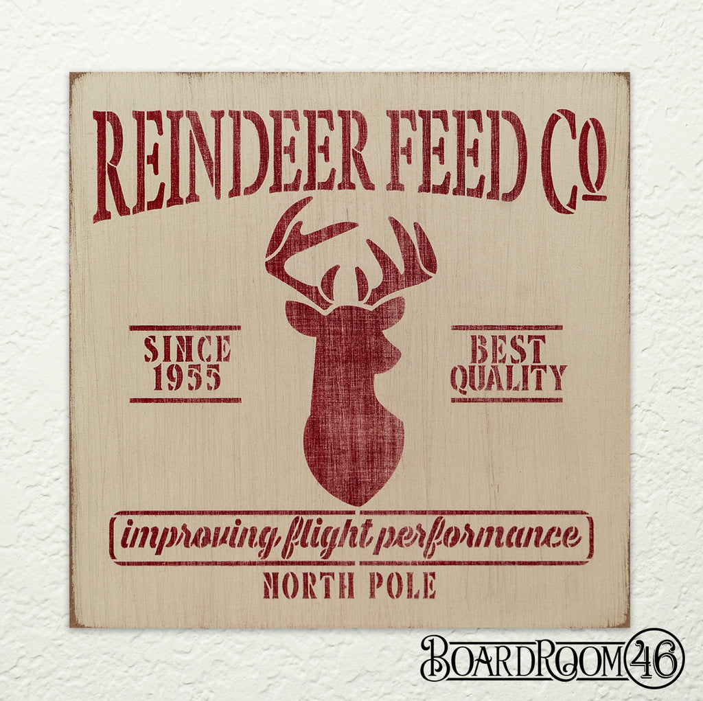 Reindeer Feed Co. DIY to go Kit | 12x12 Size Stencil and Board