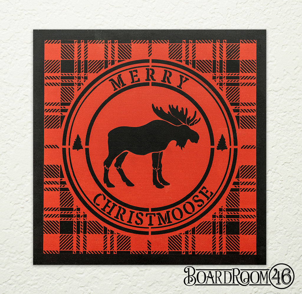 Merry Christmoose DIY to go Kit | 12x12 Size Stencil and Board