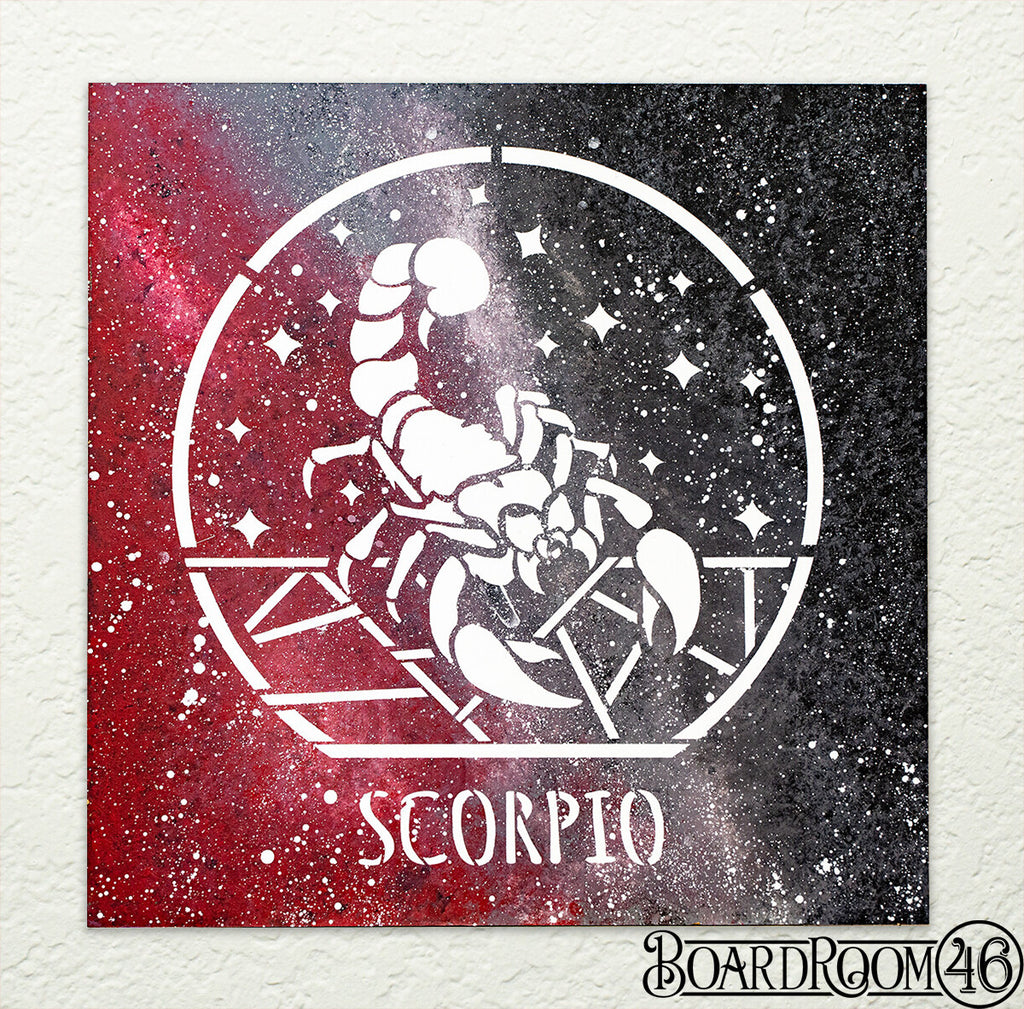 Zodiac Scorpio DIY to Go Kit l 9x9 Stencil and Board