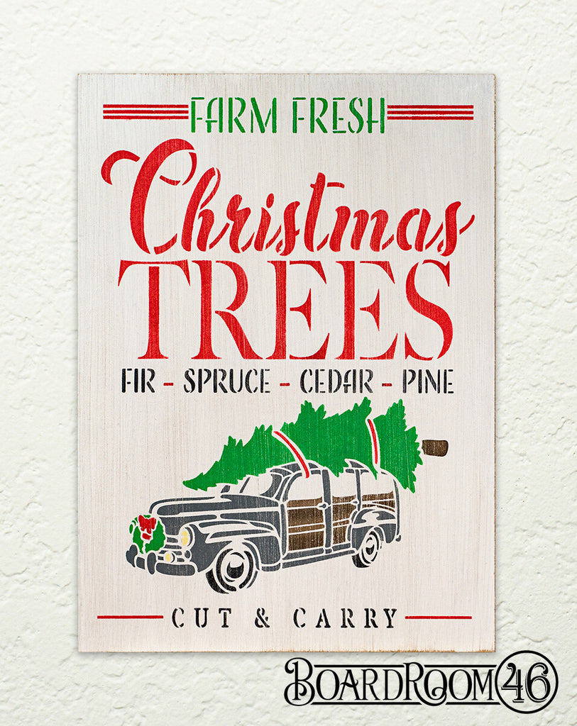 BRWS5165 Farm Fresh Christmas Trees #16 18x13