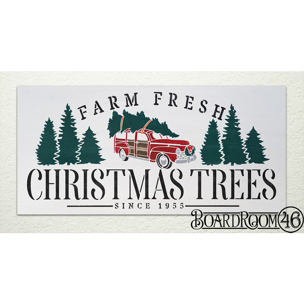 BRWS5249 Farm Fresh Christmas Trees #5 27x13