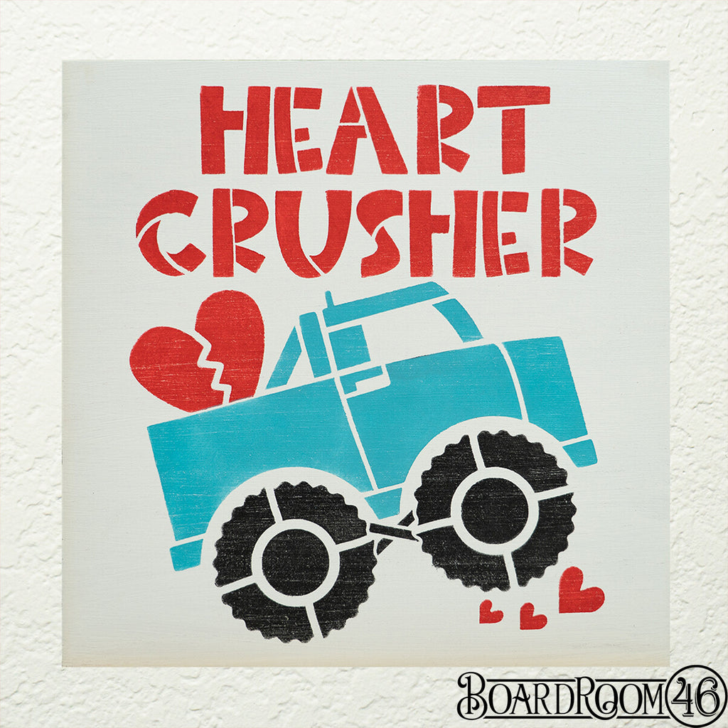 Heart Crusher DIY to go Kit | 9x9  Stencil and Board