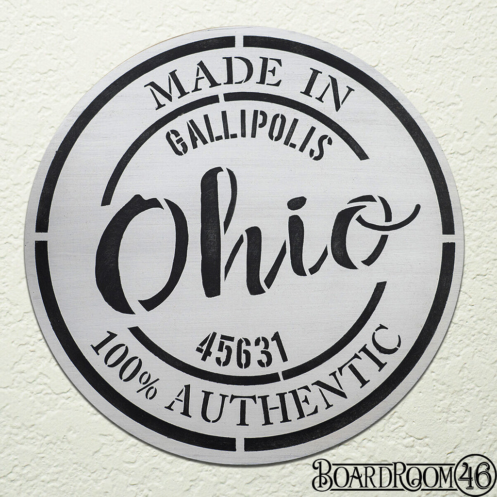 Ohio Stamp personalized- 18x18 or 18" Round
