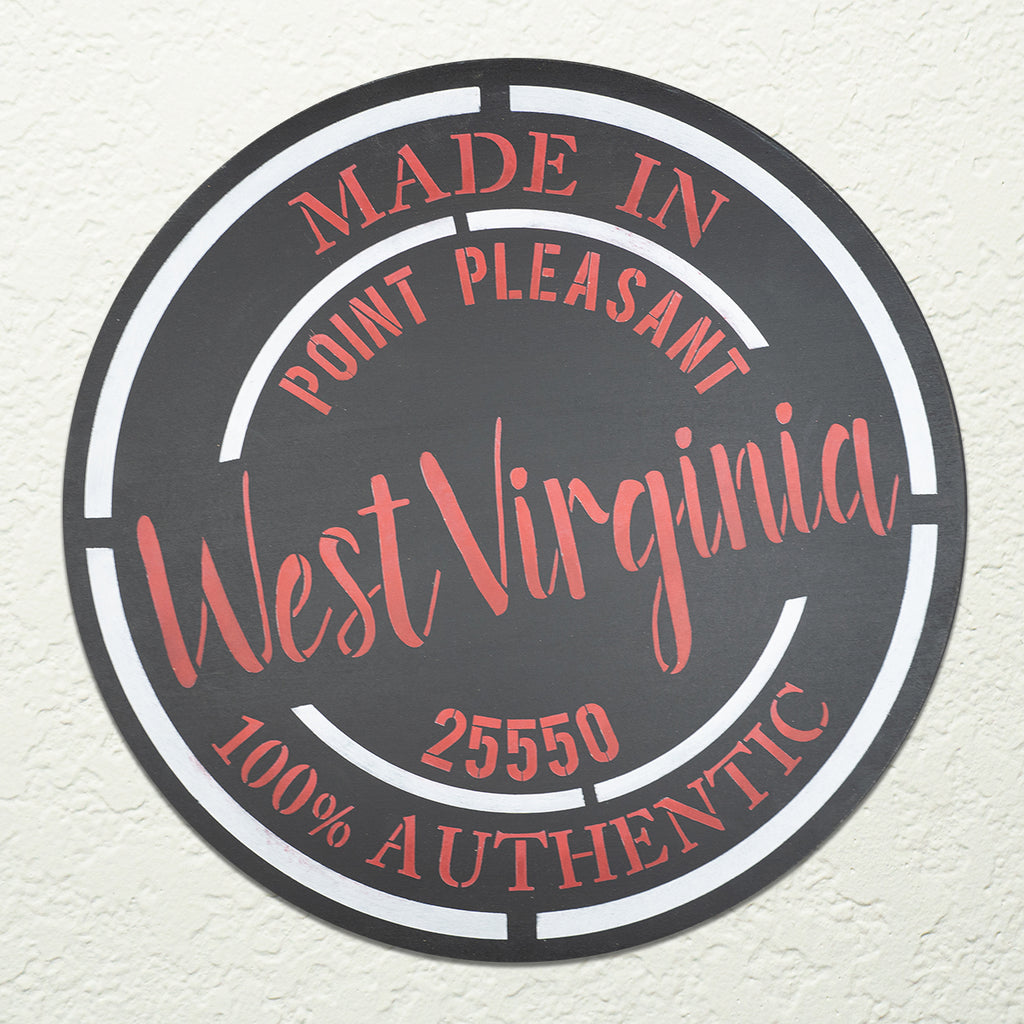 West Virginia  Stamp Personalized 18x18 or 18" Round