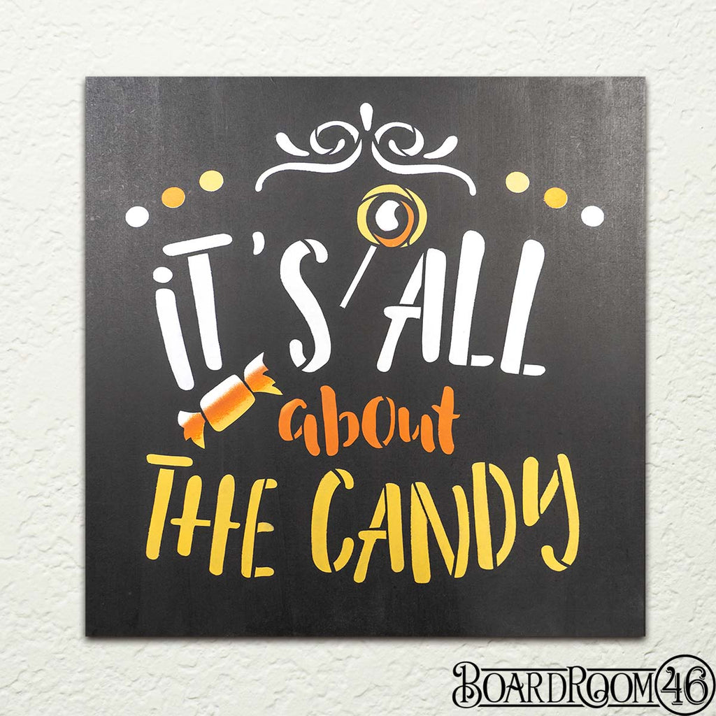 It's All About The Candy to go Kit | 9x9 Stencil and Board
