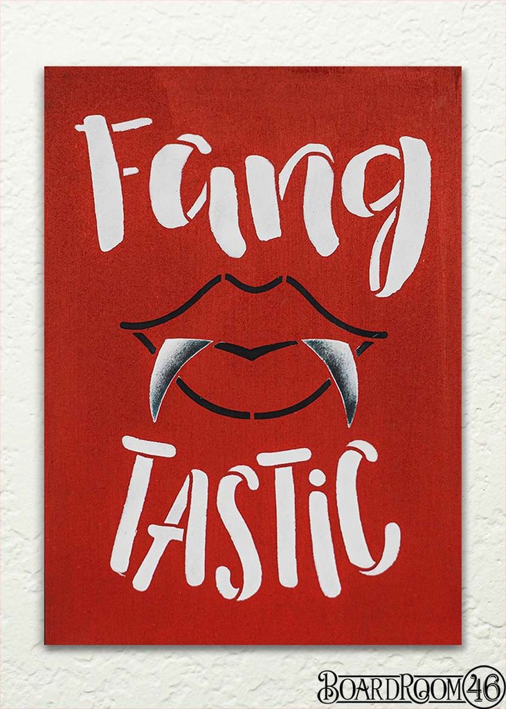 Fang-tastic to go Kit | 9x6.5 Stencil and Board