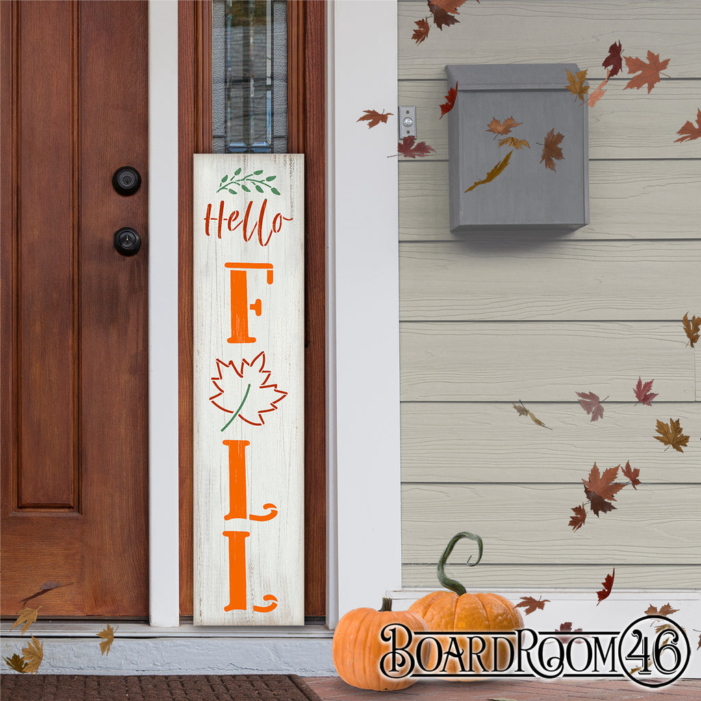 BRTS5861 Hello Fall Vertical with Leaf 4ft