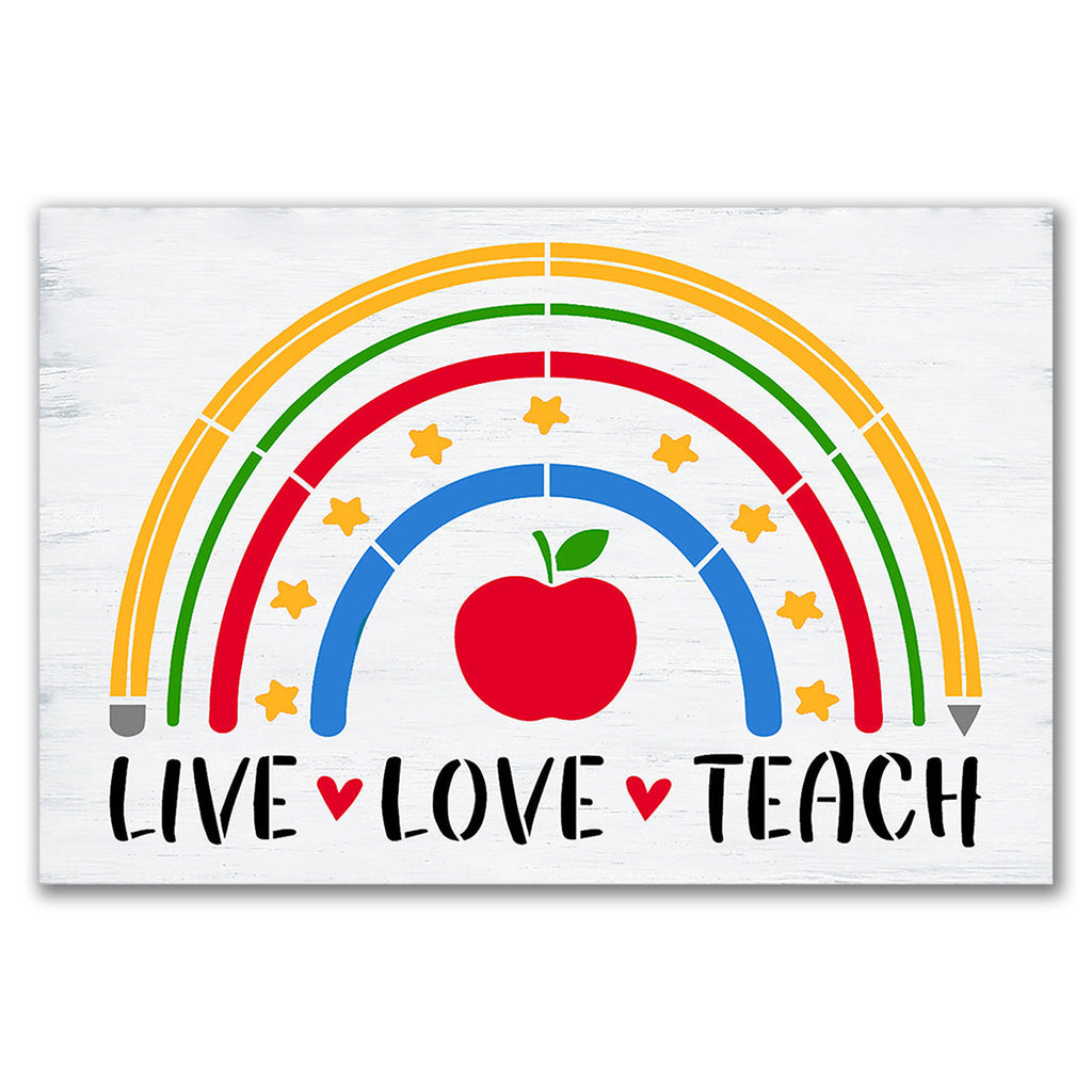 BRWS6014 Live Love Teach 16x24