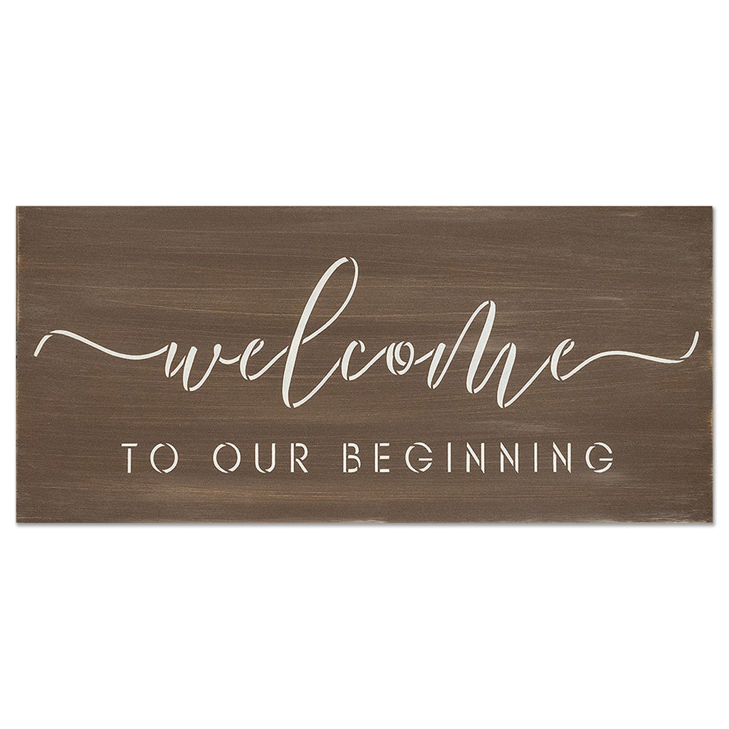 BRWS6161 Welcome To Our Beginning 24x11