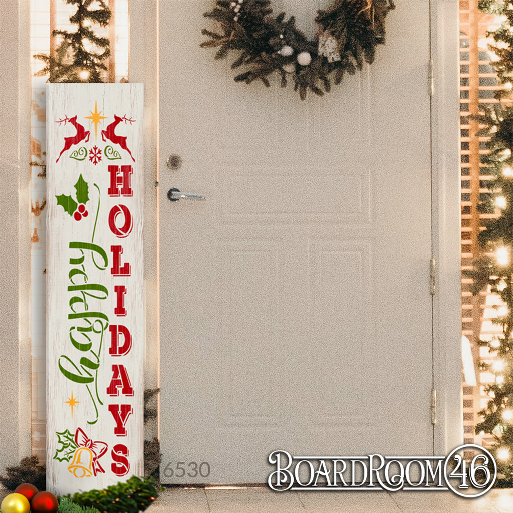 BRTS6530 Happy Holidays Tall Porch 4ft
