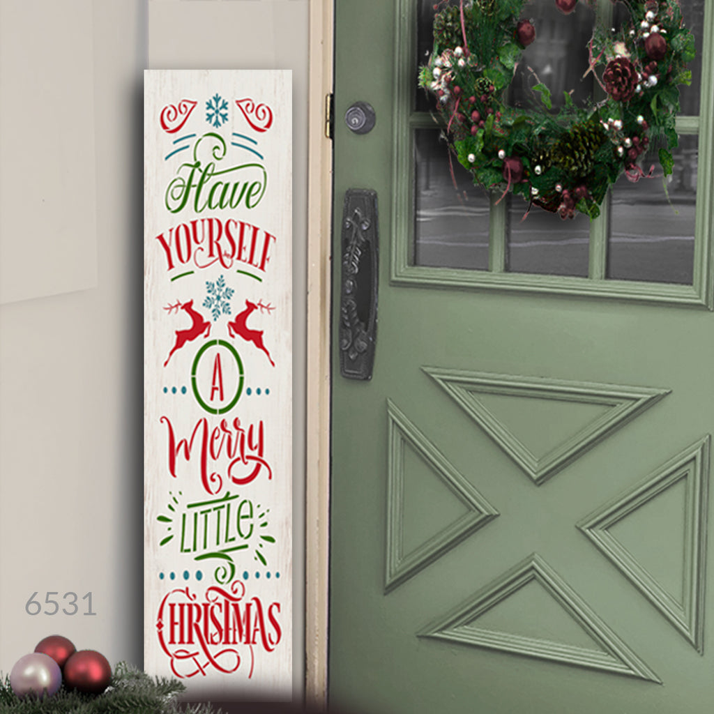 BRTS6531 Merry Little Christmas Tall Porch 4ft