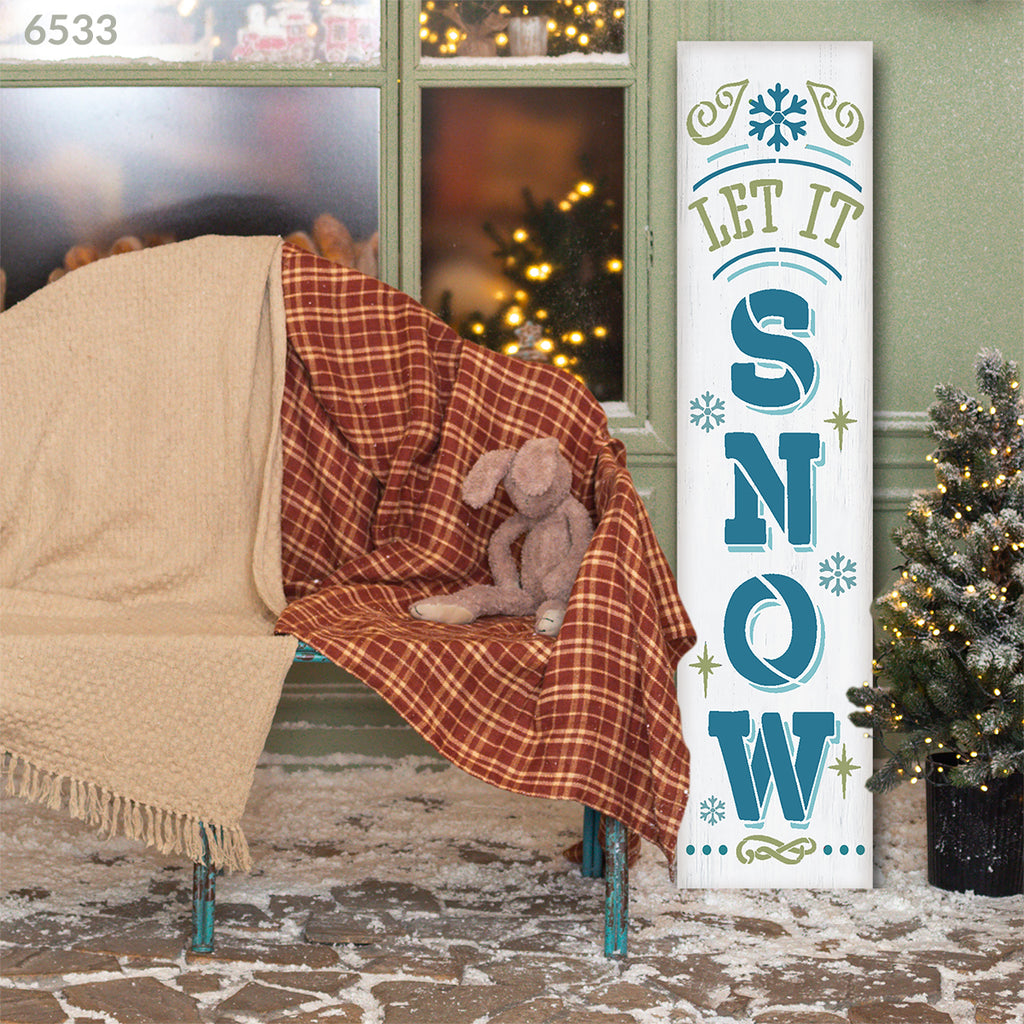 BRTS6533 Let It Snow Tall Porch 4ft