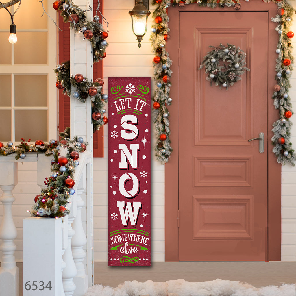 BRTS6534 Snow Somewhere Else Tall Porch 4ft
