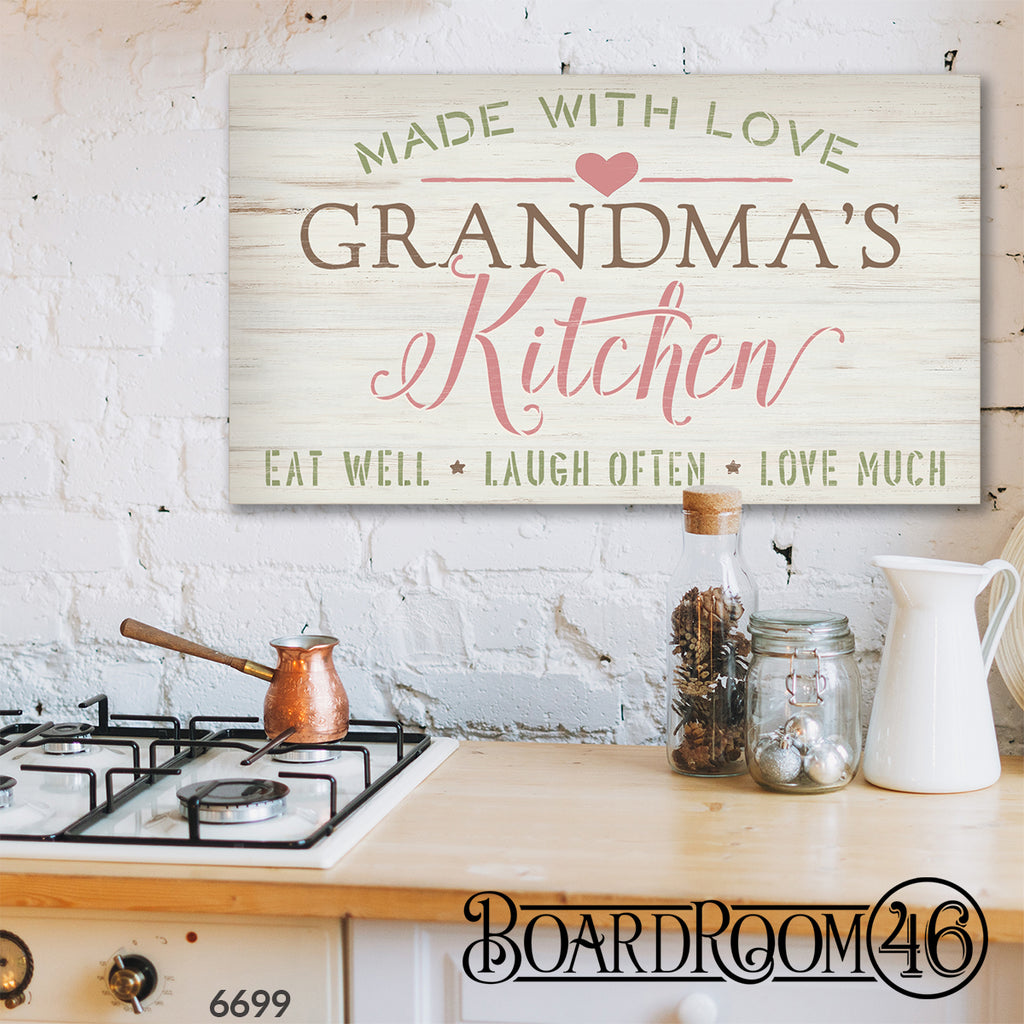 BRWS387 Made With Love Always Fresh Kitchen 21x12