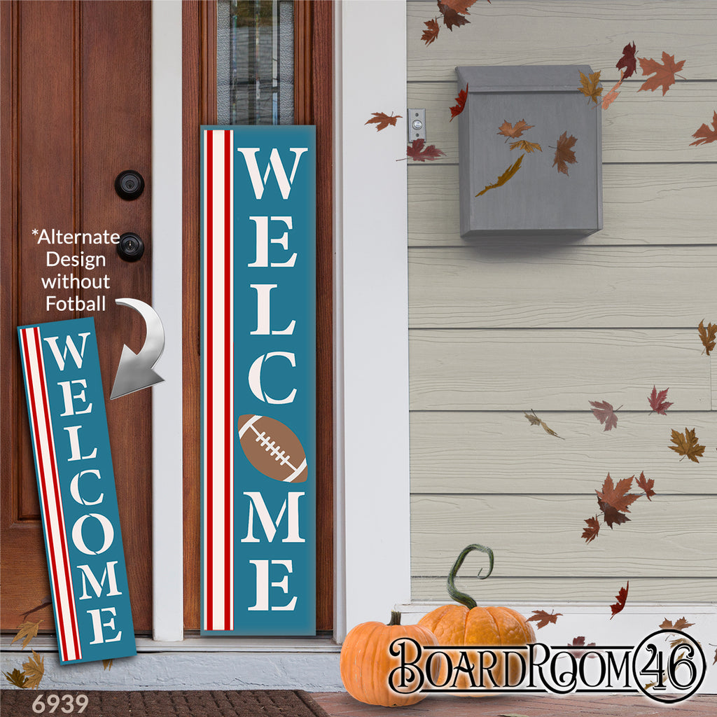 BRTS6939 Welcome Football Porch Sign 4ft