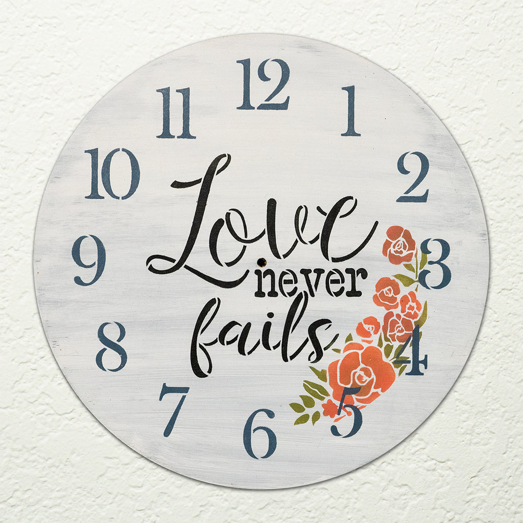 BRCS013 Love Never Fails Clock
