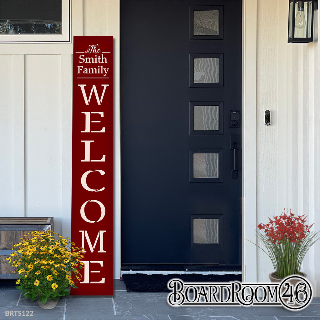 BRTS122 Personalized Welcome Family Traditional 6ft