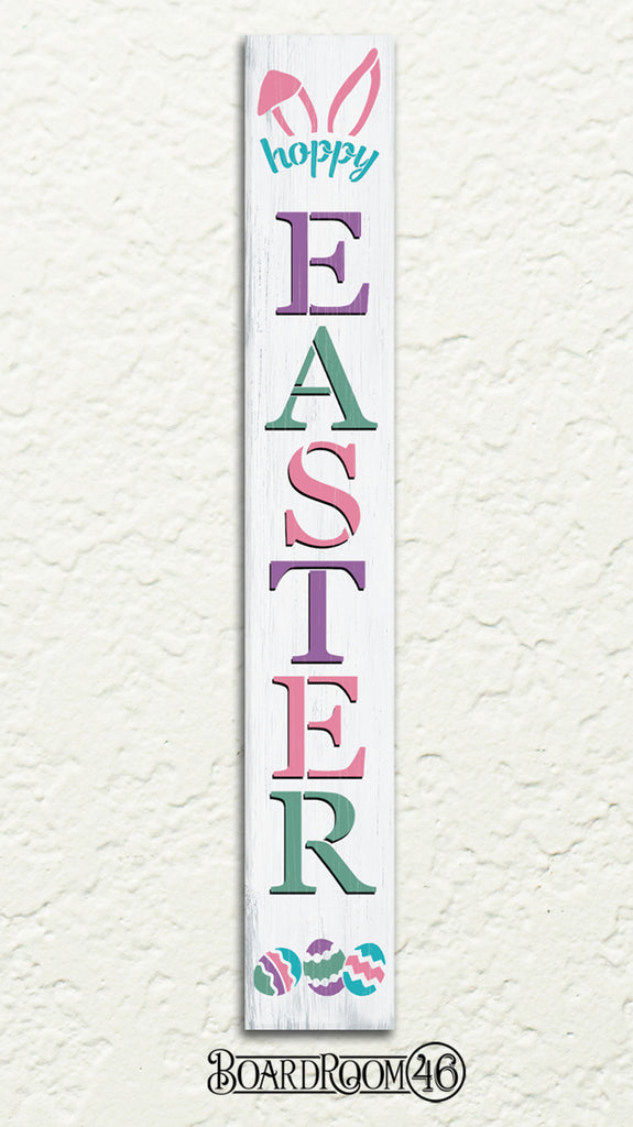 BRTS6185 6 Ft Hoppy Easter Porch Sign