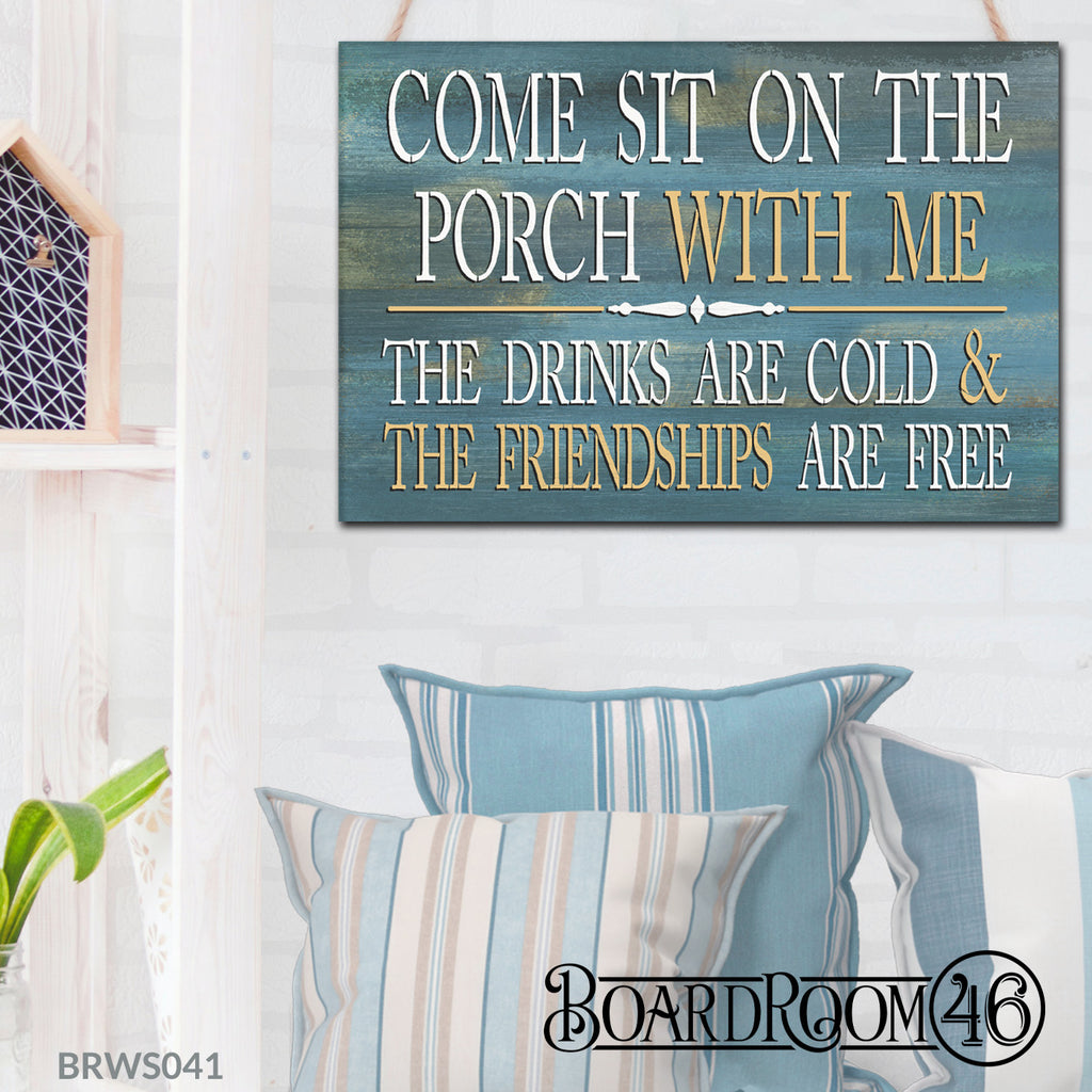 BRWS041 Come sit on the Porch | 24x16