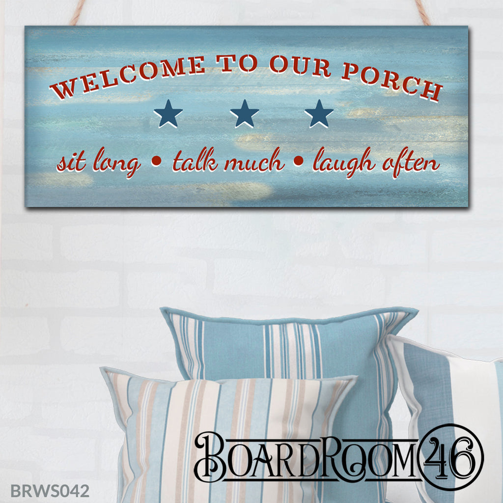 BRWS042 Welcome to our Porch | 27x11
