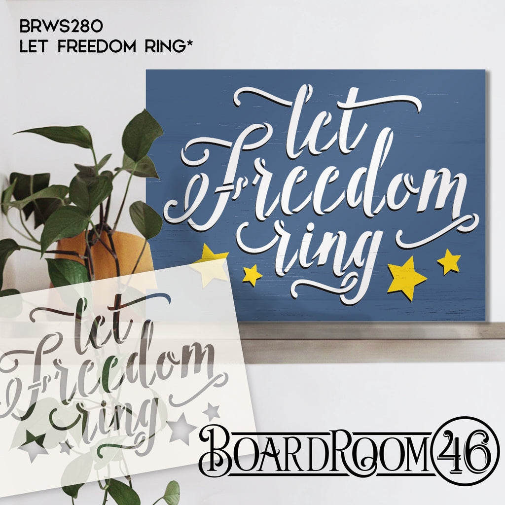 BRWS280 Let Freedom Ring 18x13