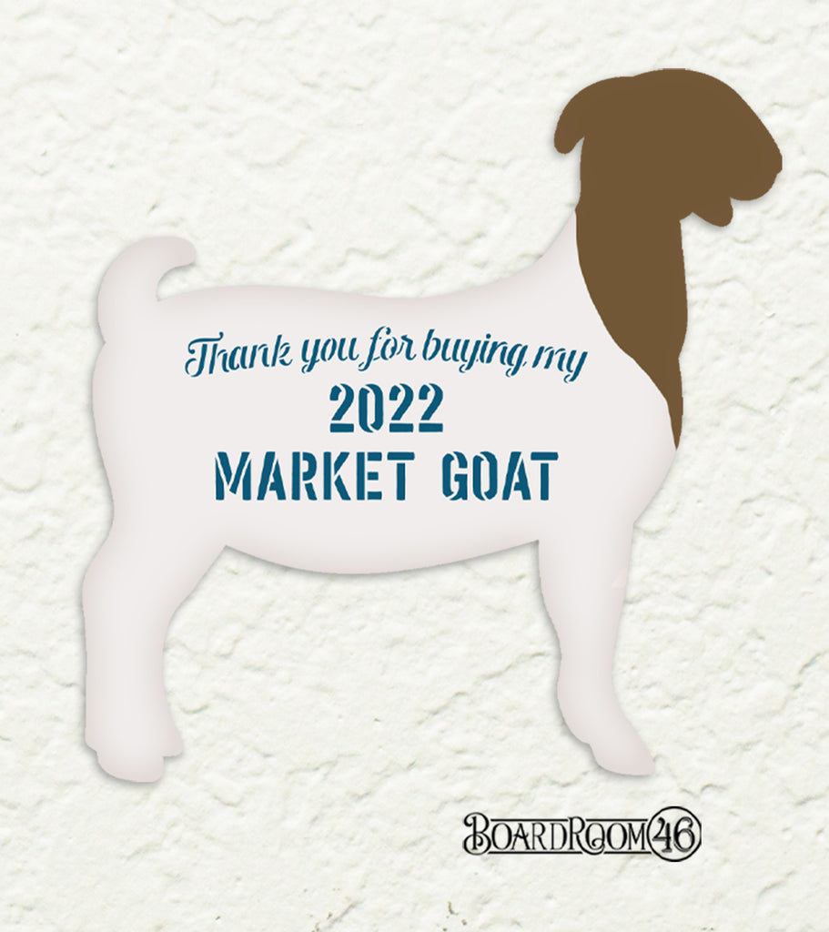 BRWS314 4H Thank You for Buying My Market Goat 12x6