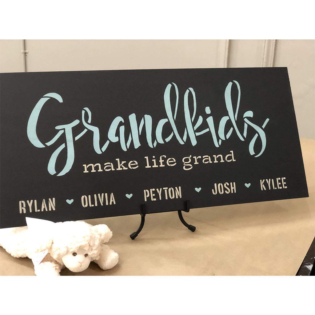 BRWS407 Grandkids Make Life Grand Personalized 24x11