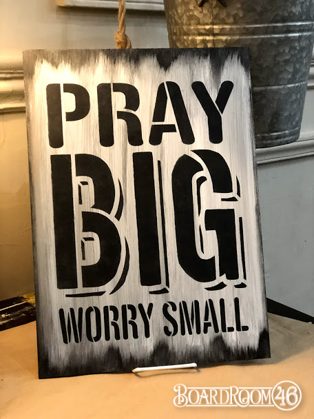 BRWS545 Pray Big 13x18