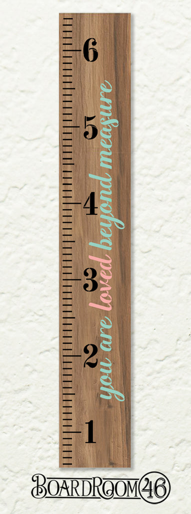 BRTS5651 Loved Beyond Measure Growth Chart 6 ft Tall Porch