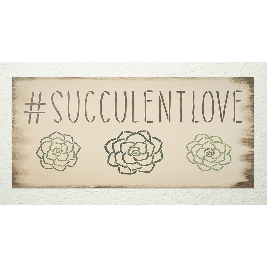 BRWS579 Succulent Love- 24x11