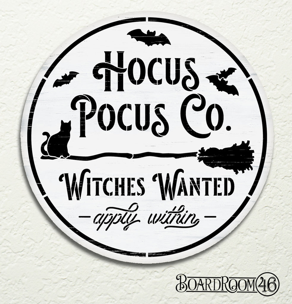 Hocus Pocus Co 3D Stacked Sign 15" Round