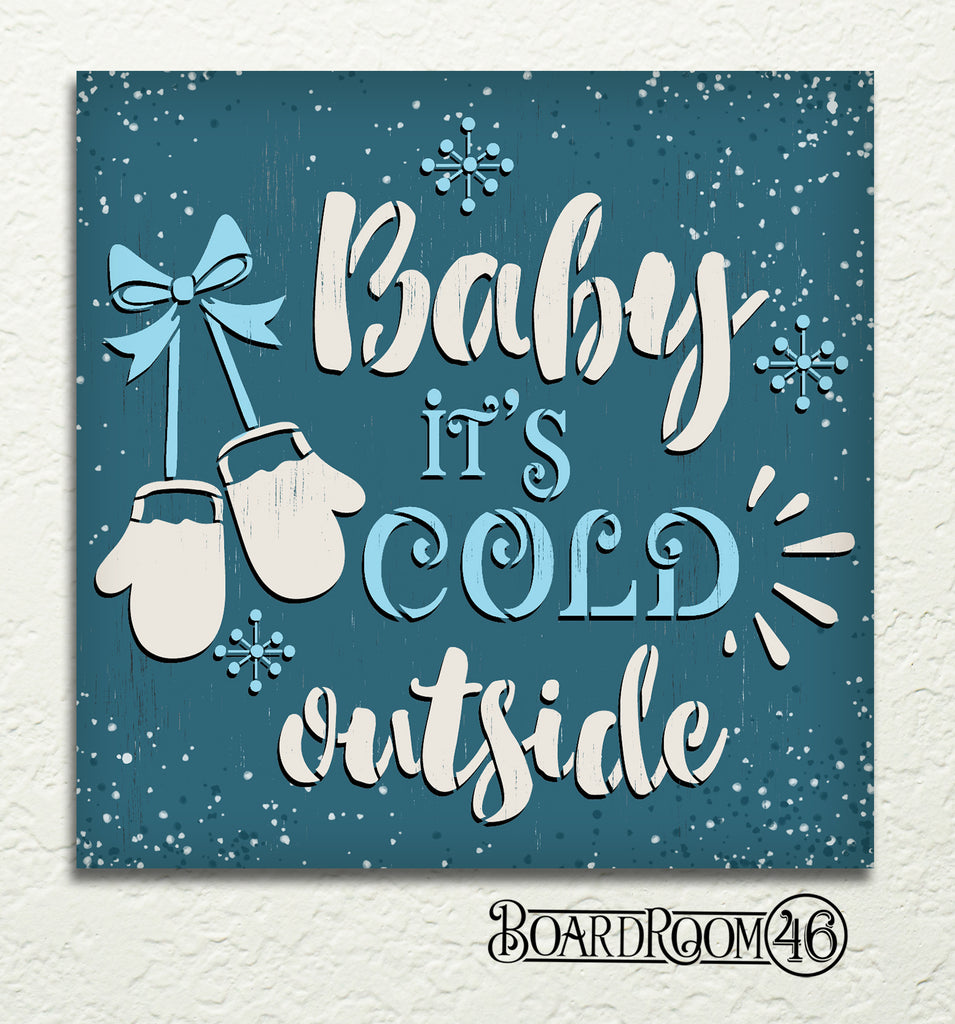 BRWS599 Baby It's Cold Outside 18x18