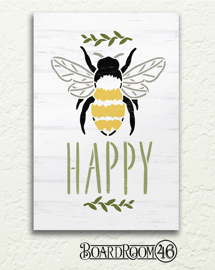 BRWS6049 Bee Happy with Bee 24x16