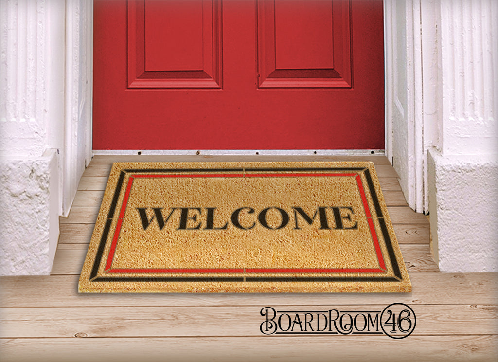BRWS6147 Classic Welcome with Border Doormat