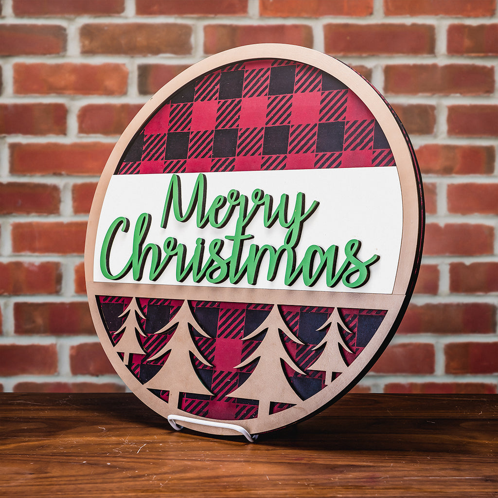 Christmas Variety 3D Stacked Sign 15" Round