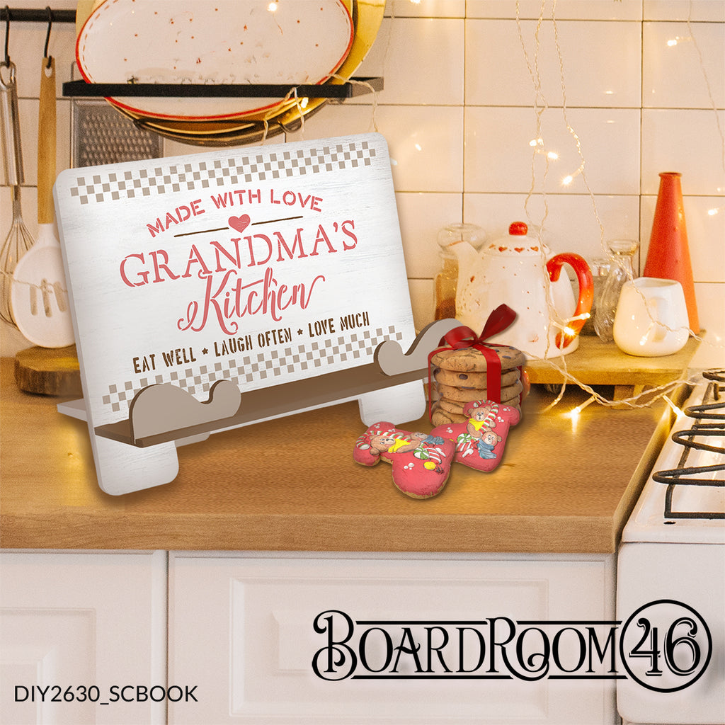 DIY2630 Made With Love Grandmas Kitchen Cookbook Stand