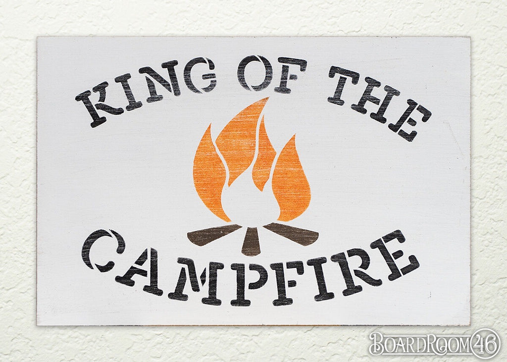 King of the Campfire DIY to go Kit | 12x8 Stencil and Board