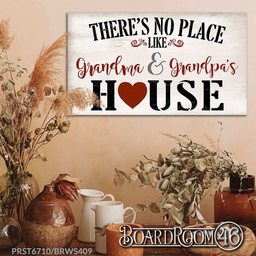 BRWS6710 Personalized There's No Place Like - House