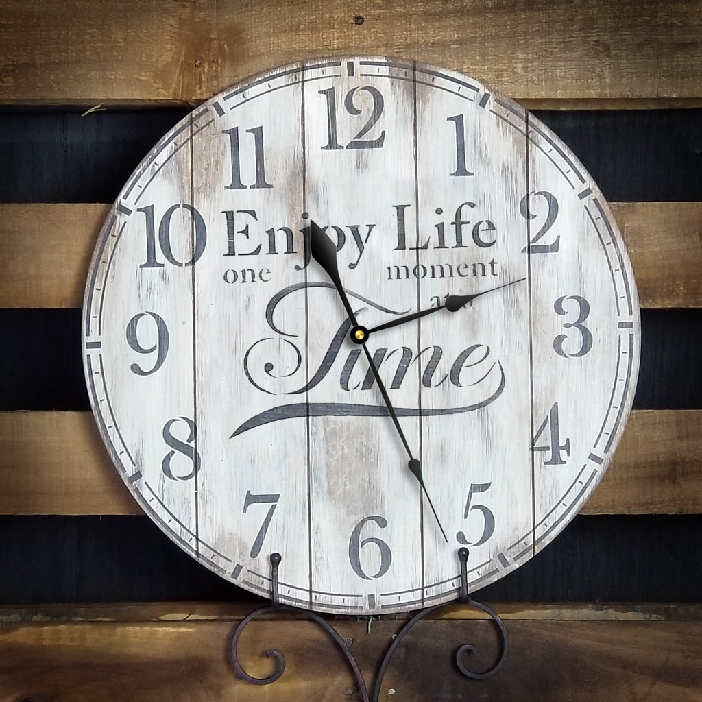 Enjoy Life One Moment at a Time Clock