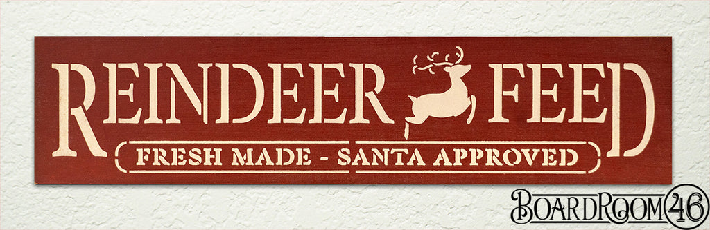 Reindeer Feed DIY to go Kit | 15x3.5 Size Stencil and Board
