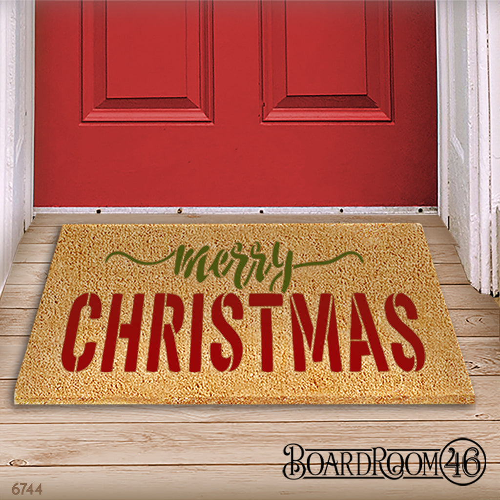 BRWS6744 Merry Christmas 30x20  Doormat