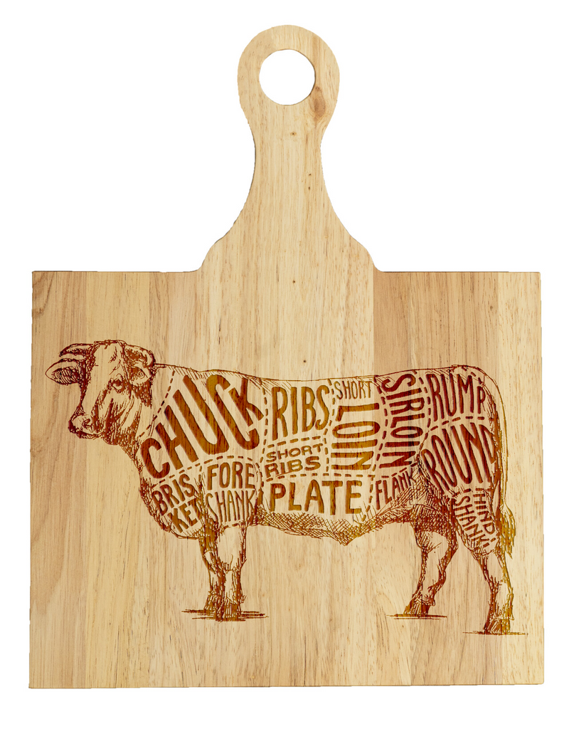 LPCB022 Personalized Cutting Board Cuts of Beef
