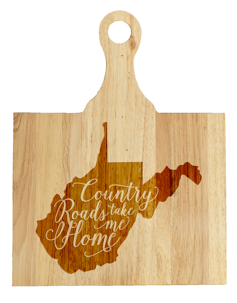 LPCB010 Personalized Cutting Board Country Roads