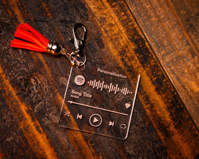 LPAG001 Personalized Spotify Song/Playlist Keychain